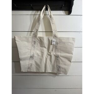 PINK x Victoria's Secret‎ Bling Sparkle Ivory Large Tote Bag, NWT